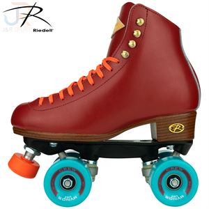 Riedell Crew Roller Skates - Crimson Red