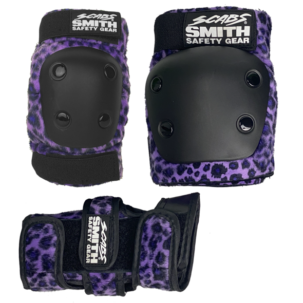 Smith Scabs Adult Combo Pad Set - Purple Leopard