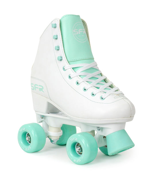 SFR Figure Roller Skates -White/Green - Momma Trucker Skates