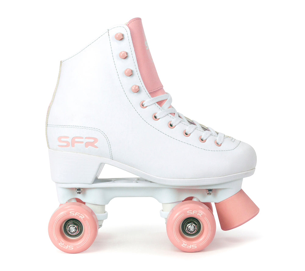 SFR Figure Roller Skates -White/Pink - Momma Trucker Skates