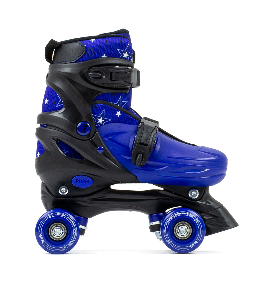 SFR Nebula Roller Skates, Protection & Bag Skate Package Gift Set - Blue - Momma Trucker Skates