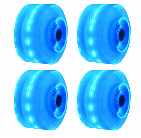 MTS Light Up LED Flashing Roller Skate Quad Wheels - Various Colours! - Momma Trucker Skates