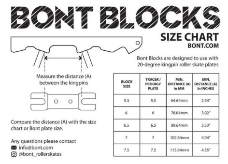 Bont Roller Skate Slide Blocks-  Pair of 2