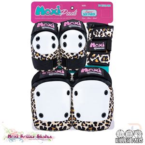 187 Killer Pads Moxi Six Pack Combo Protection - Moxi Leopard - Momma Trucker Skates