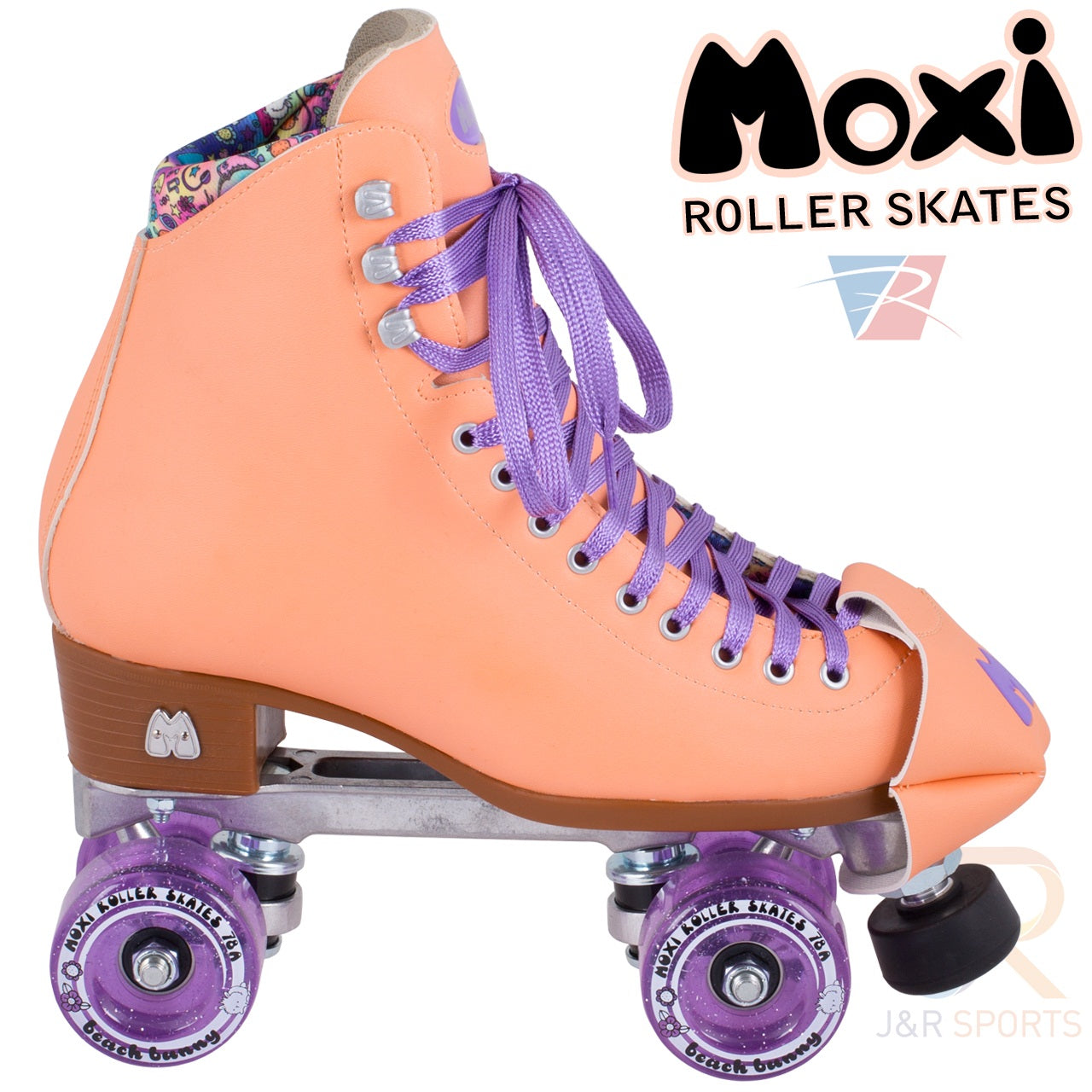 Moxi Beach Bunny Roller Skates - Peach - Momma Trucker Skates