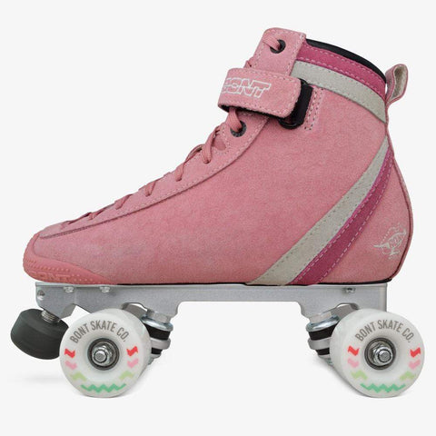 Bont Parkstar Tracer Roller Skates Package - Bubblegum Pink/White/Dark Pink