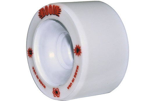 ATOM Boom Hollow Core 59mm Quad Derby Wheels  White 4pk Firm - Momma Trucker Skates