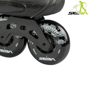 Seba TRIX 80 Black / Black In-Line Skates - Momma Trucker Skates