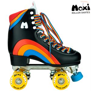 Moxi Rainbow Roller Skates - Black - Momma Trucker Skates