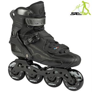Seba TRIX 80 Black / Black In-Line Skates - Momma Trucker Skates