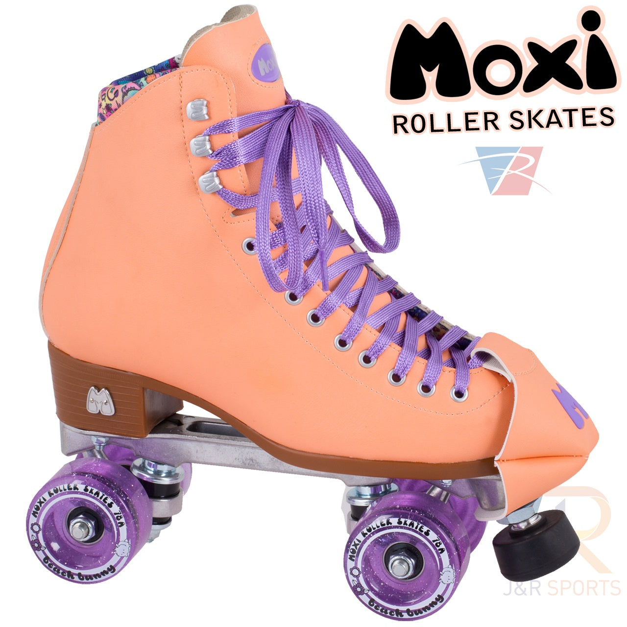 Moxi Beach Bunny Roller Skates - Peach - Momma Trucker Skates