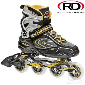 Roller Derby Aerio Q-80 In-Line Skates Grey & Yellow - Momma Trucker Skates