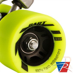 Riedell Dart Black & Green Ombre Skates - Momma Trucker Skates
