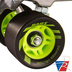 Riedell Dart Black & Green Ombre Skates - Momma Trucker Skates