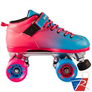 Riedell Dart Blue & Pink Ombre Skates - Momma Trucker Skates