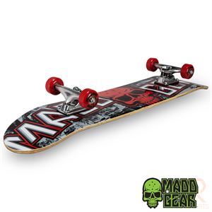 Madd Gear Pro Series Complete Skateboard - Grittee Red - Momma Trucker Skates
