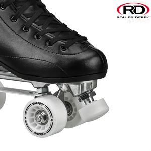 Roller Derby Stratos High Top Quad Roller Skates - Black - Momma Trucker Skates