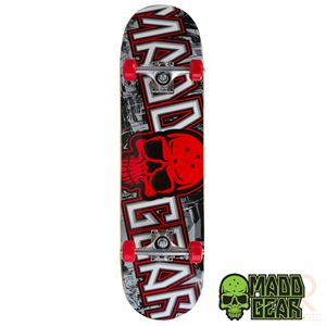 Madd Gear Pro Series Complete Skateboard - Grittee Red - Momma Trucker Skates