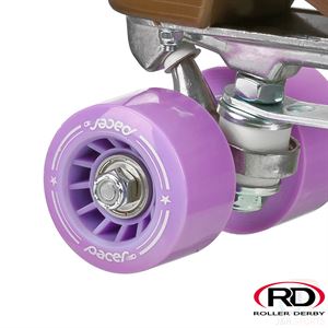 Roller Derby Stratos High Top Quad Roller Skates - White - Momma Trucker Skates