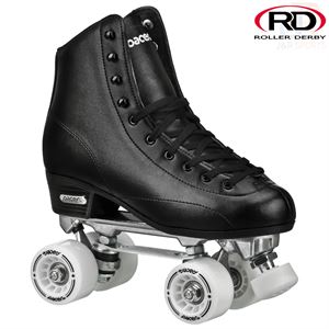 Roller Derby Stratos High Top Quad Roller Skates - Black - Momma Trucker Skates