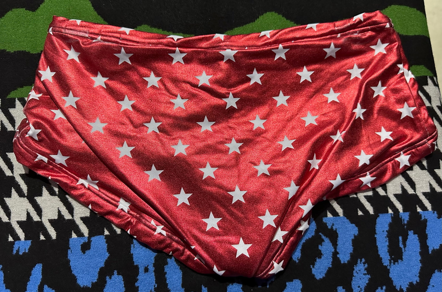 Dude Where's My Pants? Hot Pants - Red Stars