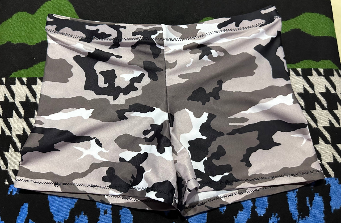 Dude Where's My Pants? Hot Pants - Grey Camo