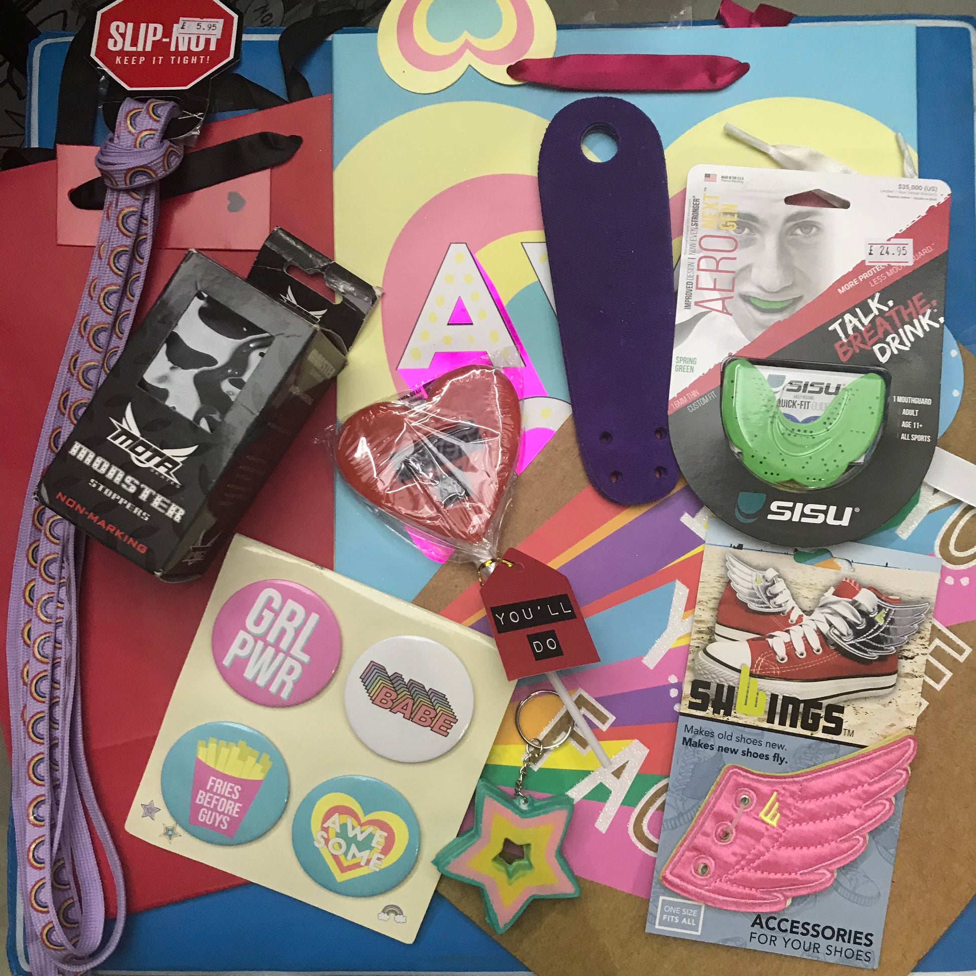 Deluxe Roller Derby Skater Pre-filled Gift Bag Christmas Stocking - Momma Trucker Skates