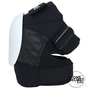 S1 Protection Black & White knee pads - Momma Trucker Skates