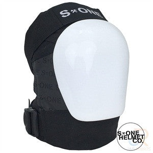 S1 Protection Black & White knee pads - Momma Trucker Skates